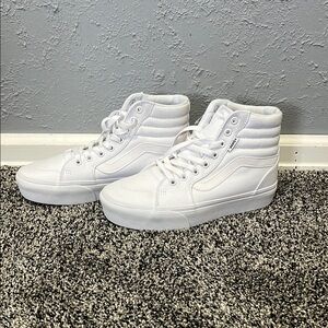 Vans White High-Top Sneakers